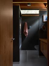 In the shared bath, nothing was changed except for the wall color.