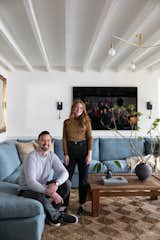 Architect Jack Hotho and Interior Designer Hana Mattingly in the Olsons’ new living space. "This was a group of friends really coming together, because we trusted each other’s vision of what could be done," says Hotho.