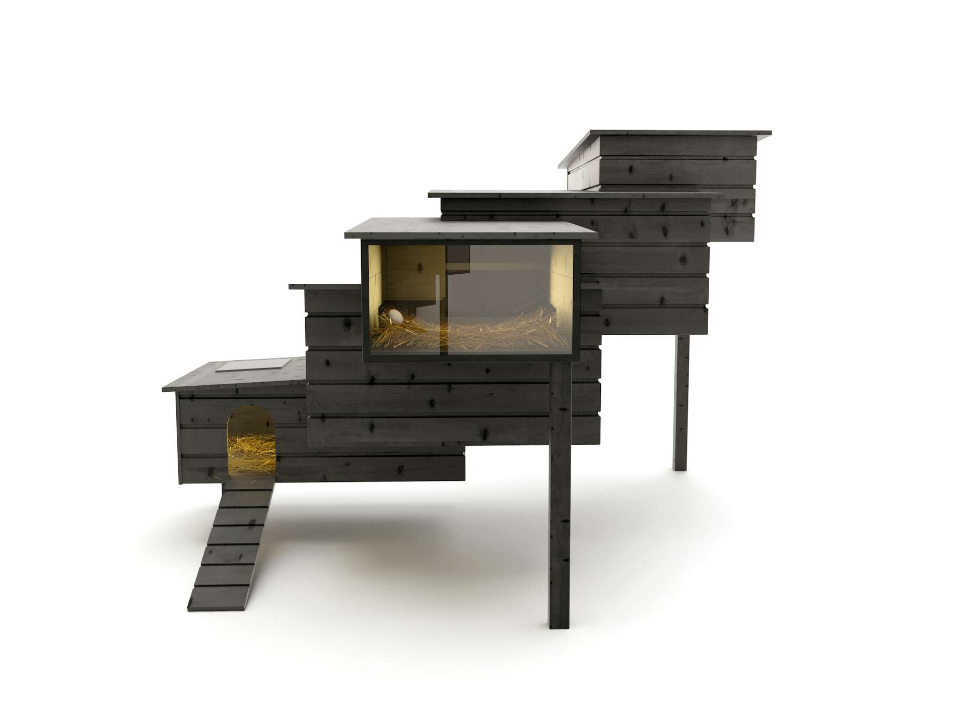 Nogg – Modern Chicken House Sculpture
