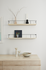 The wall shelves are also by Croft House
