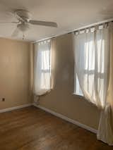 Before: When the couple removed the drop ceiling, they discovered a roof leak that needed to be addressed.