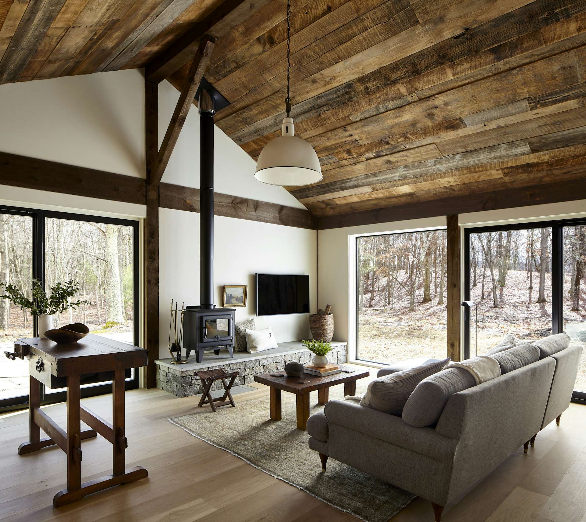 Photo 6 of 16 in Before & After A Couple Turn a BareBones Barn Into