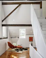 Library in Ackerman Farmhouse by Fuller/Overby Architecture