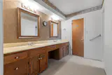 Before: The bathroom finishes were gutted.