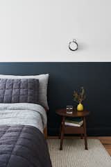 In the bedroom, the clients requested an almost black hue, so Anderson joined "Superwhite