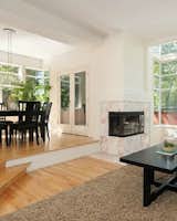 Before: The step down into the living room was a tripping hazard. "We had a couple people fall on that occasionally," says Kristin.