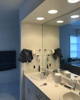 Before: SHED removed soffits throughout the house to reduce visual clutter.