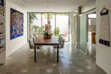 In the dining room the chairs are Brno Mies van der Rohe from the client's collection.