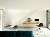 The stair was kept "visually light,