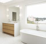 The new top floor master bathroom, complete with a view of the Golden Gate Bridge (on a clear day!)