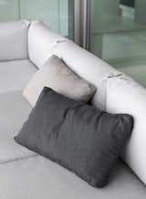 Cloud lounging system being available in several grey colors. 