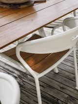 The Curve dining chair is part of a larger collection including a bar chair, lounge chair and complementing tables.