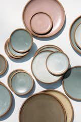 Durable, timeless, wheel-thrown dinnerware by East Fork Pottery in Thistle, Soapstone and Eggshell.  Mix and Match colors from the East Fork Collection to make a tablescape that's just right for you