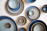 Wheel-thrown dinnerware from East Fork Pottery in Morel, Soapstone, Blue Ridge and Mars