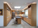 Rift sawn white oak cabinets in the kitchen.