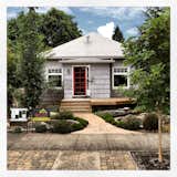 Before: An 800-sq-foot cottage, soon to be upcycled into a  2-story home with a vastly different look.