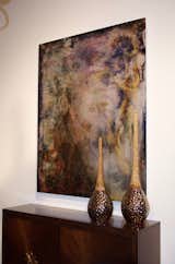 Artist Deborah Argyropoulos’s work hanging in the home of a Baltimore, Maryland collector.