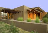 Outdoor, Desert, Shrubs, Large Patio, Porch, Deck, Back Yard, and Concrete Patio, Porch, Deck The contemporary home has over 766 square feet of portal space offering exceptional indoor outdoor living in Santa Fe  Photos from Santa Fe Contemporary