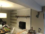 All primed, and test fitting the new shelves. 