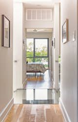 Glass bridge view towards master bedroom