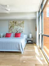 Guest bedroom with large window  (rear of house)