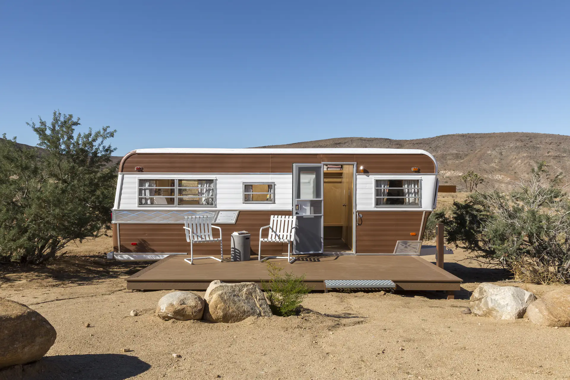 A revamped 1973 Holiday Rambler is now an all-new living space.