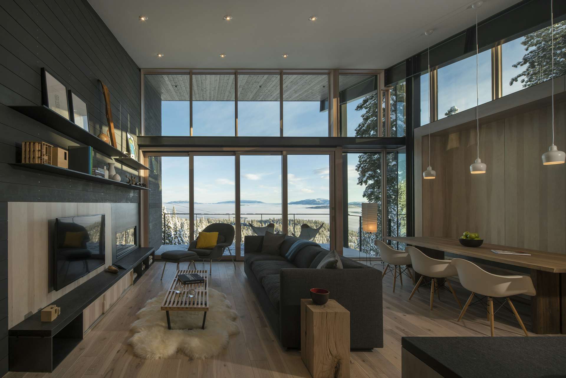 Photo 6 of 11 in These Contemporary Lake Tahoe Chalets Have Ski-In, Ski