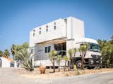 Inspired by years of traveling through Europe and Africa in their camper van, a Portuguese couple converted a Mercedes Benz truck into a mobile surf hotel, which is known as the Surf Truck Hotel.