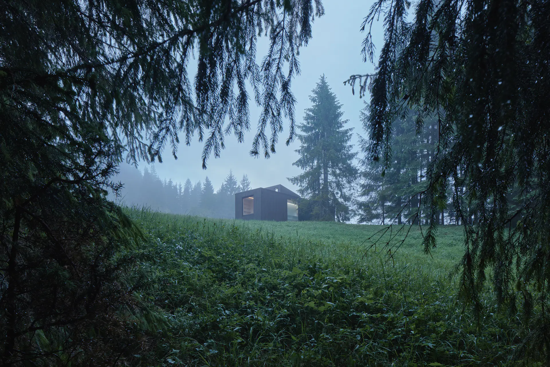 Photo 3 of 14 in This Off-Grid Prefab Cabin Boasts a Hidden Hot Tub - Dwell - Off Grid High End Condo With Hot Tub