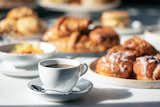 Classic pastries, warm coffee, and Canadian breakfast offerings delight guests in the morning.