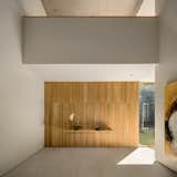 Lluvia by PPAA oak accent wall