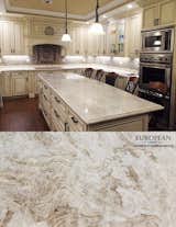 Taj Mahal quartzite has a soft look, a very light color of a white marble, and it's also just as dense and durable as a granite.

Not to be confused with quartz countertop material, this is a natural stone product. There’s a beautiful richness and depth to it.

Speak to our design consultants about your kitchen design: http://www.egmcorp.com/quartzite/taj-mahal-azerobact  Photo 2 of 12 in Kitchen Designs - Get Inspired! by European Granite & Marble Group