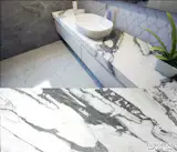 Featured in this bathroom wall and countertop, Calacatta Bello Marble a timeless natural stone, always in good taste.

Calacatta Bello offers a classic white background marked with bold grey veining. This marble adds a truly luxurious touch to your interior design!

Click here to find out more: http://www.egmcorp.com/marble/calacatta-bello