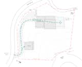A diagram of the Procession and Discovery Design Strategy used to guide people through the site, from one corner to the opposite, experiencing the home and views. 