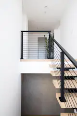 Upper landing for the stairwell