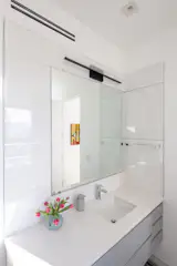 The master bathroom