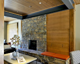 Neutral wall colors throughout pair well with the dark warm brown floors.