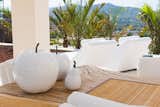 Decoration of outside dining area.
