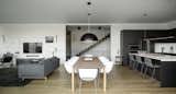 Dining Room with steel stair beyond.