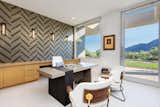 Indoor-outdoor connection in the Desert Pavilion is available in most every space, including this dramatic office. 