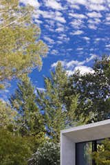 Sonoma sky.  Travertine mitre detail.
