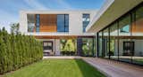 Trees, Gardens, Walkways, Side Yard, Wood, Exterior, Metal, Sliding, Windows, Picture, Casement, and Awning  Windows Metal Gardens Photos from Calhoun Pavilions Residence