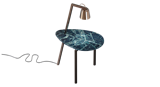 Shadow Table Lamp - Copper / Blue Marble