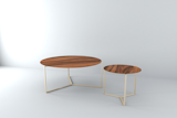 Ypsilon Coffee Table - Brass / Ironwood  Photo 2 of 6 in Ypsilon Collection by Stabörd
