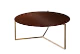 Ypsilon Coffee Table - Brass / Sucupira