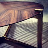 Ypsilon Coffee Table - Brass / Ironwood