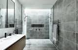 Bath Room, Open Shower, and Ceramic Tile Floor  Photo 15 of 18 in Bathrooms by Josh Miller from Brighton 5 by InForm