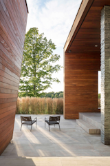 Outdoor, Back Yard, Trees, and Grass  Photo 15 of 19 in Taghkanic House by Hariri & Hariri Architecture