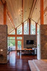 Kitchen, Pendant Lighting, Ceiling Lighting, and Medium Hardwood Floor  Photo 5 of 7 in Brecksville Residence by Dimit Architects