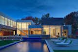 Outdoor, Concrete Pools, Tubs, Shower, Back Yard, Large Patio, Porch, Deck, Trees, and Landscape Lighting  Photo 1 of 5 in Shaker Heights Residence by Dimit Architects